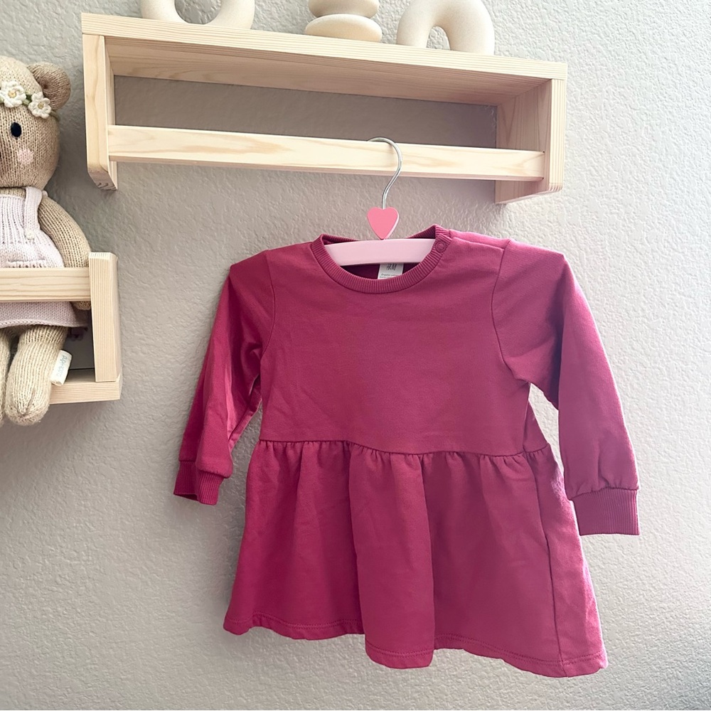 H&M Hot Pink Sweater Dress 9m